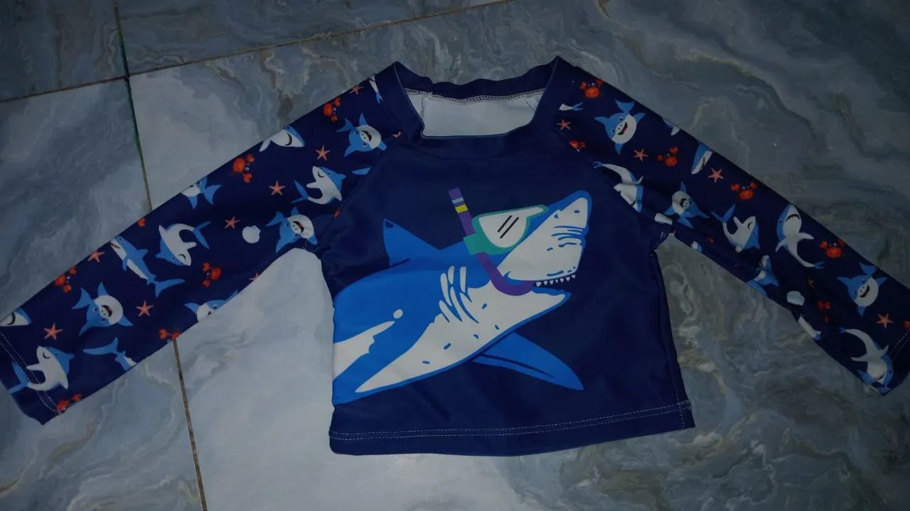 Conjunto praia infantil 1 ano (seminovo) - Foto 2