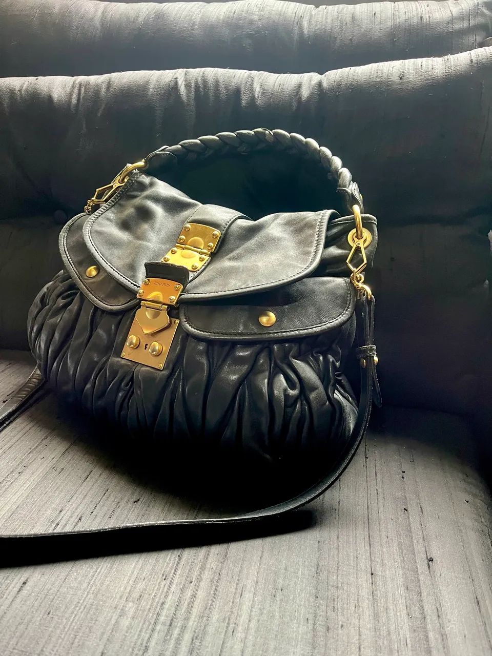 Bolsa MIU MIU PRETA ORIGINAL  - Foto 2
