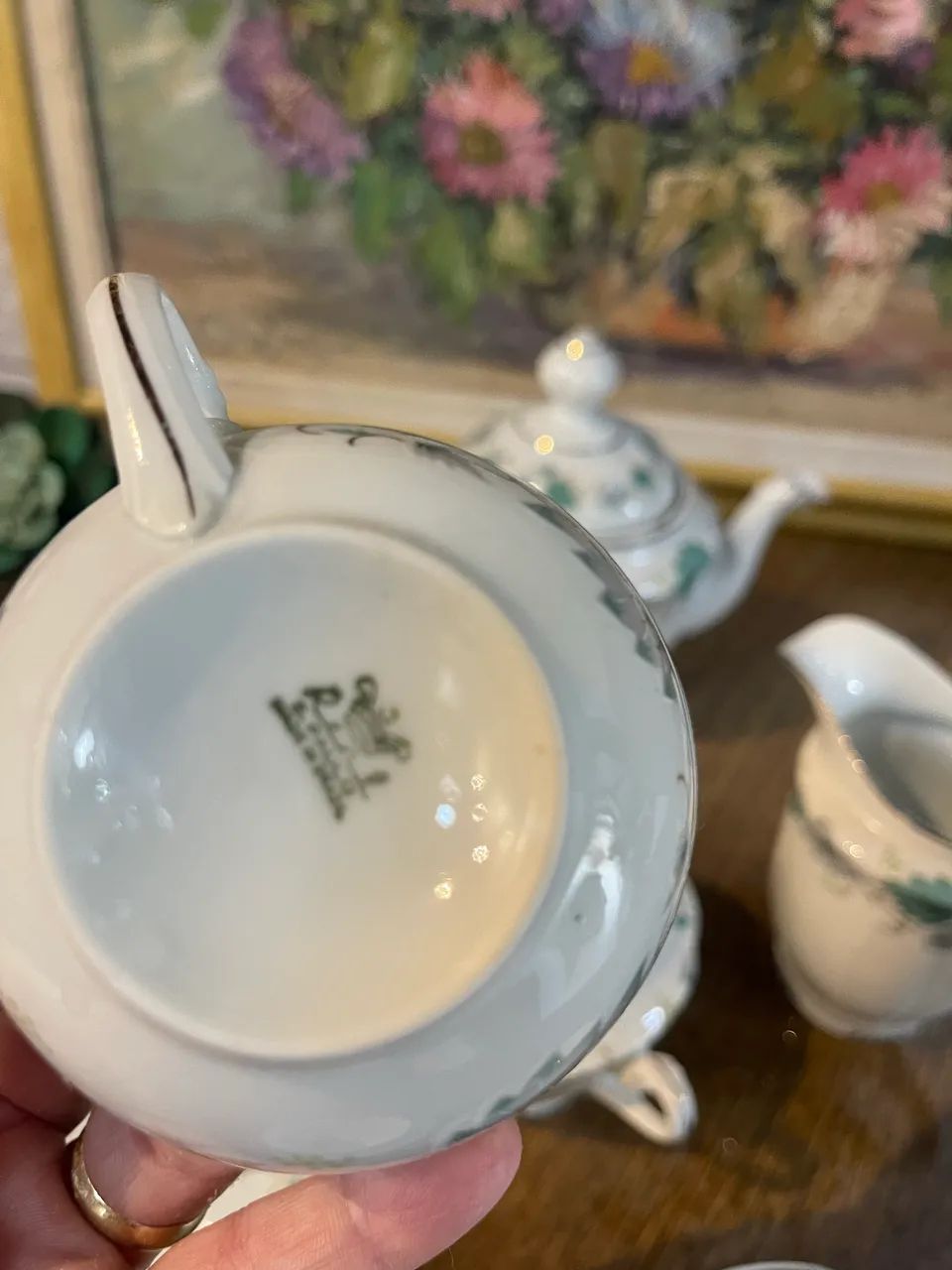 Jogo de chá porcelana real  - Foto 5