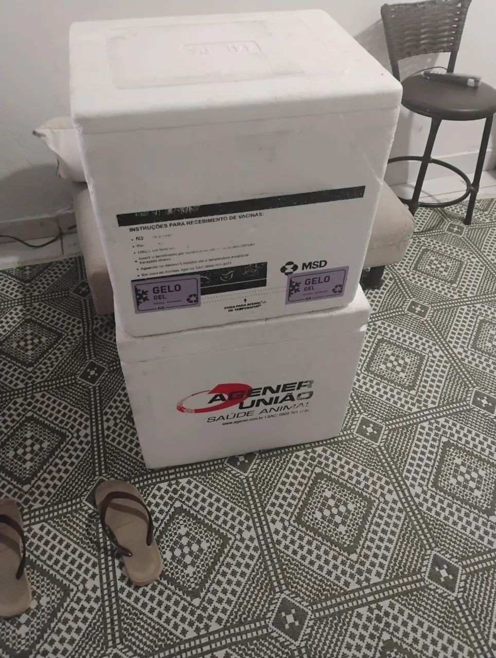  2 Caixas de isopor com gelo gel - Foto 2