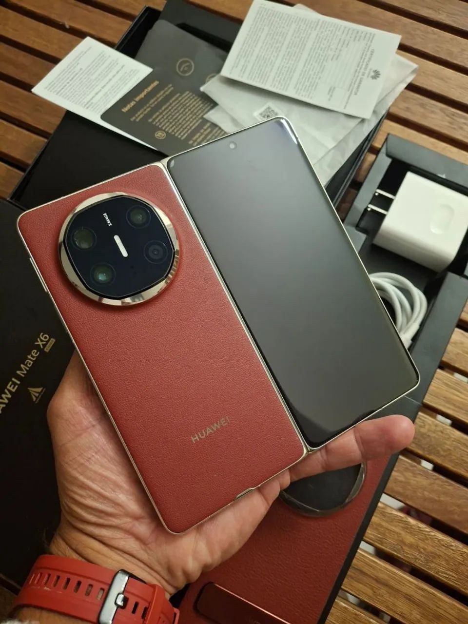 Huawei mate X6 12/512gb global aceito teoca - Celulares e