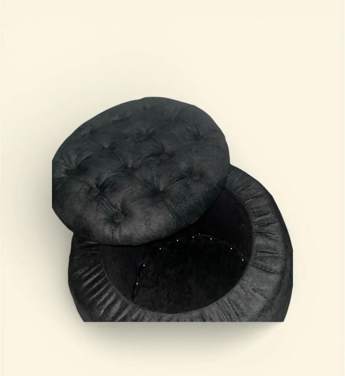 Puff redondo,Bau - Foto 3