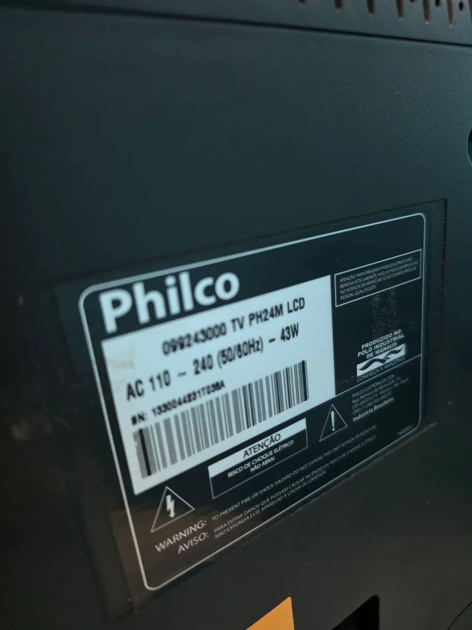 Tv philco 24 polegadas LCD sem controle - Foto 2