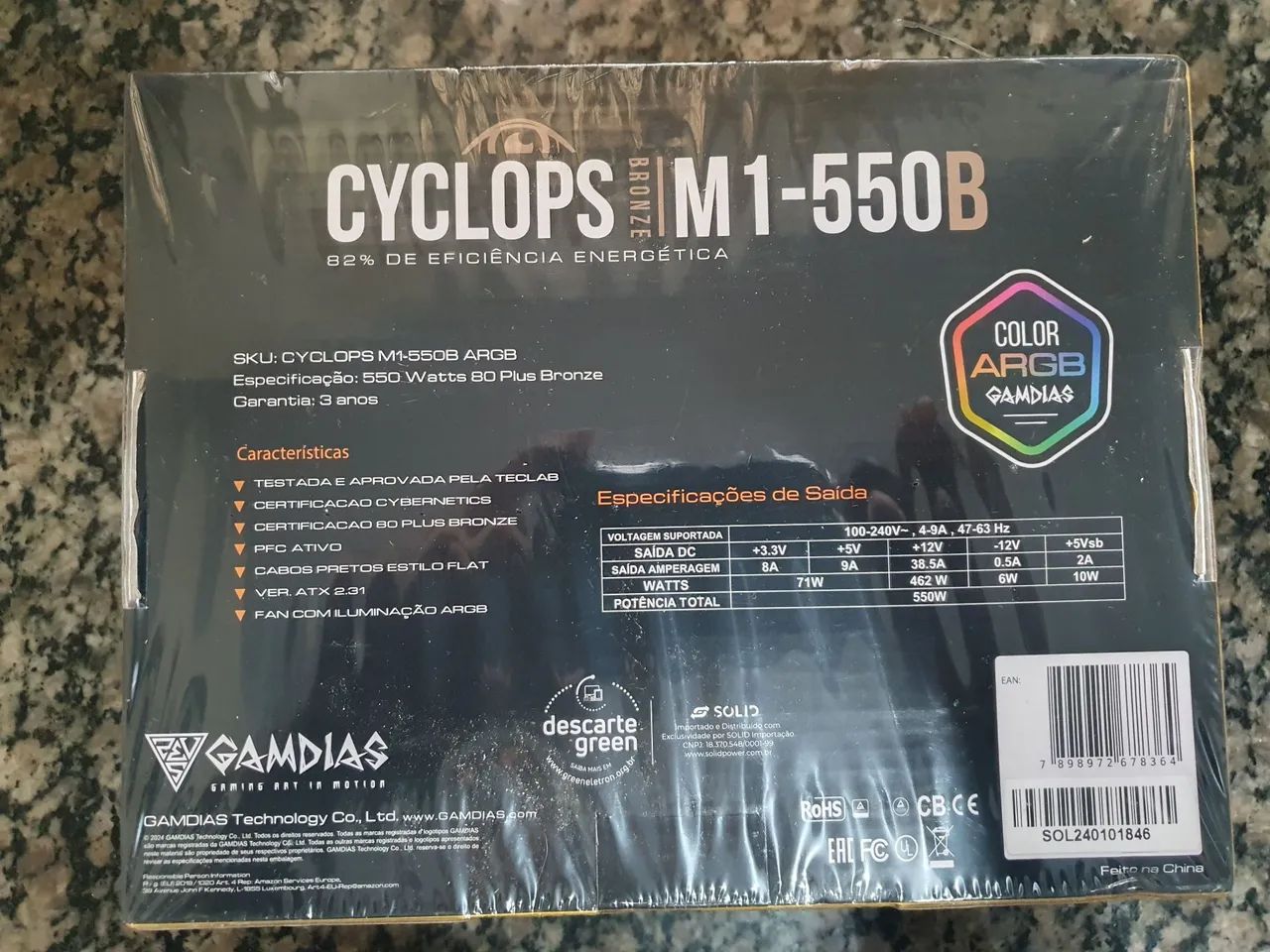 Fonte Gamdias Cyclops M1 550b - Foto 2