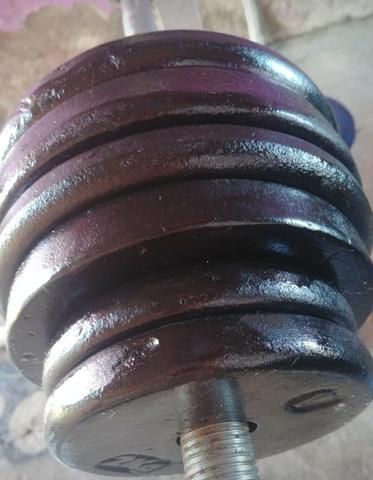 40kg de Anilhas - Pesos de academia - Foto 6