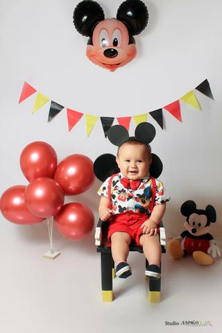 Roupa Mickey usada apenas uma vez, veste de 1 a 2 anos - Foto 3