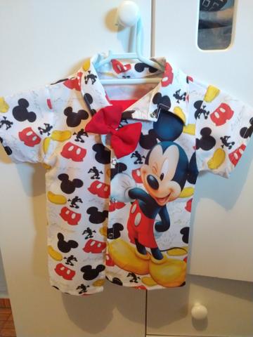 Roupa Mickey usada apenas uma vez, veste de 1 a 2 anos - Foto 2