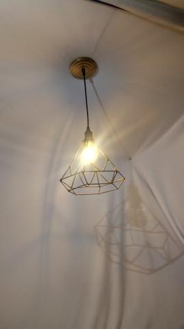 Lustre aramado industrial - Foto 5