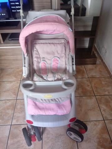 Carrinho de bebê menina e bebê conforto - Foto 4