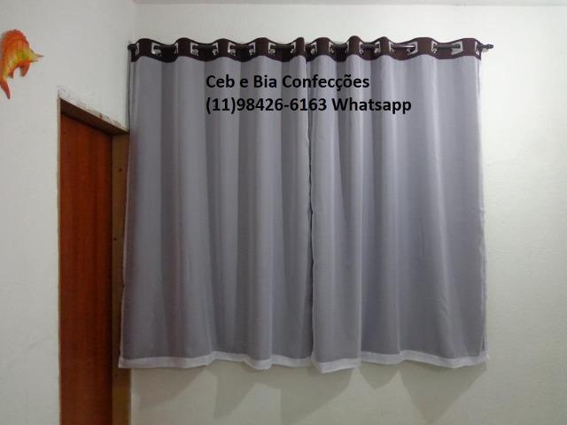 Cortina de Sala ou Quarto Meia Parede - Foto 2