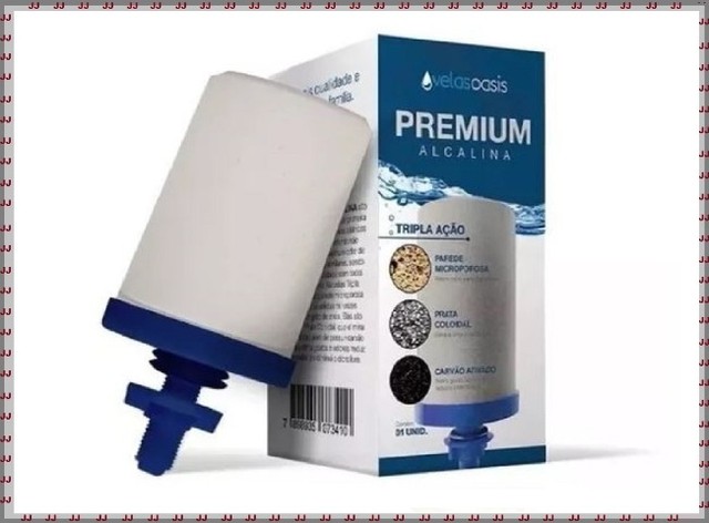 Vela Oasis tripla ação Oasis Premium Alcalina