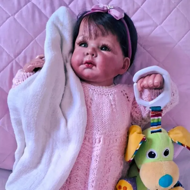 BEBÊ REBORN REALISTA MENINA HANNA