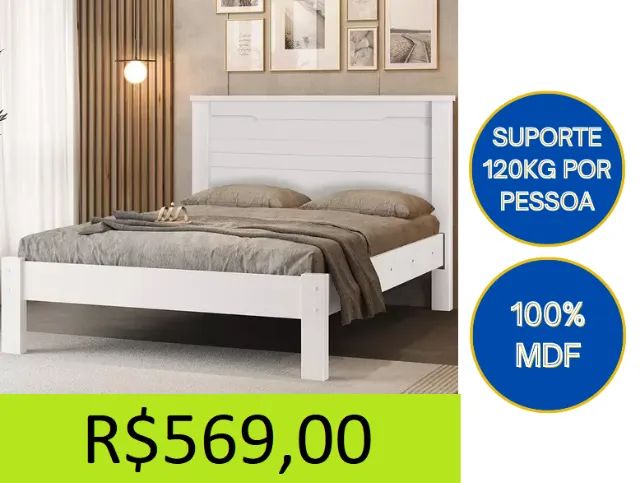 Cama de casal a pronta entrega 