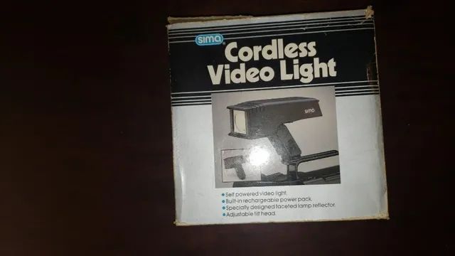 cordless video light sima  ano 1989 - Foto 6