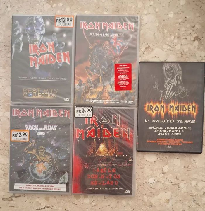 DVDs Iron Maiden - 5 dvds