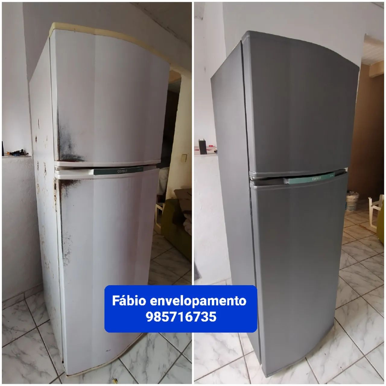 Envelopamento de geladeira, móveis e decoração  - Foto 2