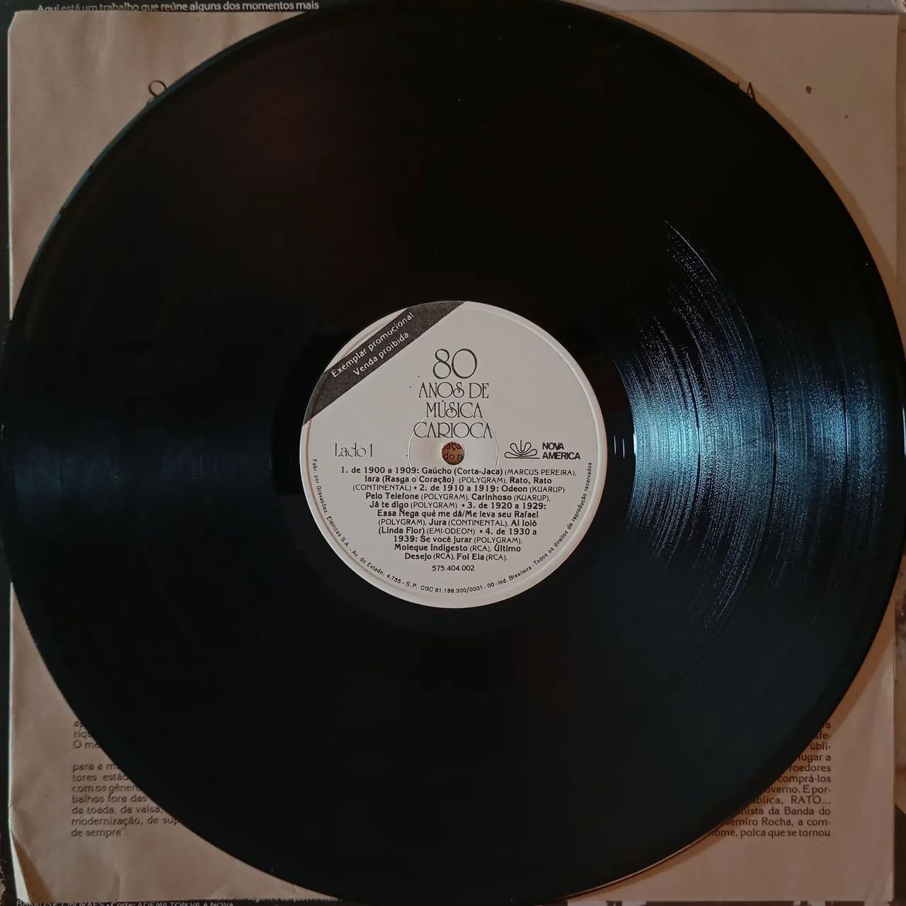 disco de vinil LP 80 Anos de Música Carioca - Foto 3