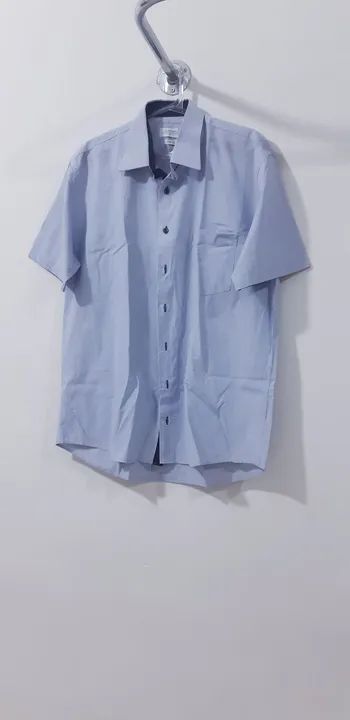 Camisa Social Masculina Azul Claro