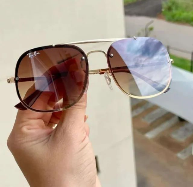 Óculos Ray-Ban Aviador Blazer Brown 3112