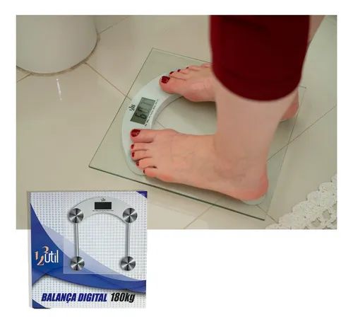 Balança Digital 180kg Vidro Ud334 123 Util - Foto 3