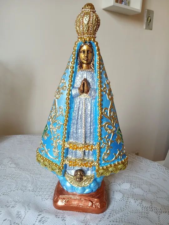 Imagem em Gesso Nossa Senhora Aparecida