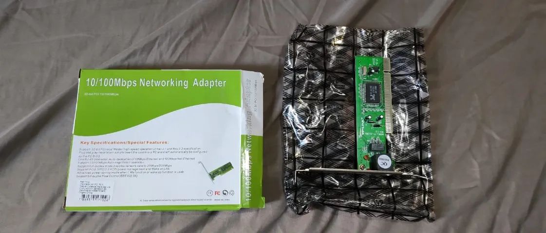 Placa De Rede Pci 10/100 Rj45 Lan Card - Foto 2