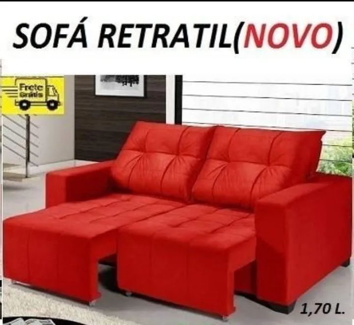 Compre e Receba No Mesmo Dia!!Sofa Retratil Novo Super Barato Aproveite!!