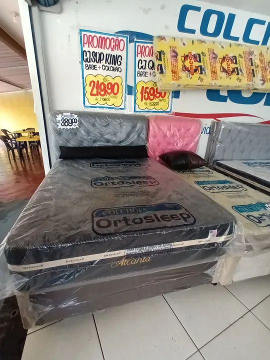 Cama Box Casal OrtoSleep - Nova - Promoção