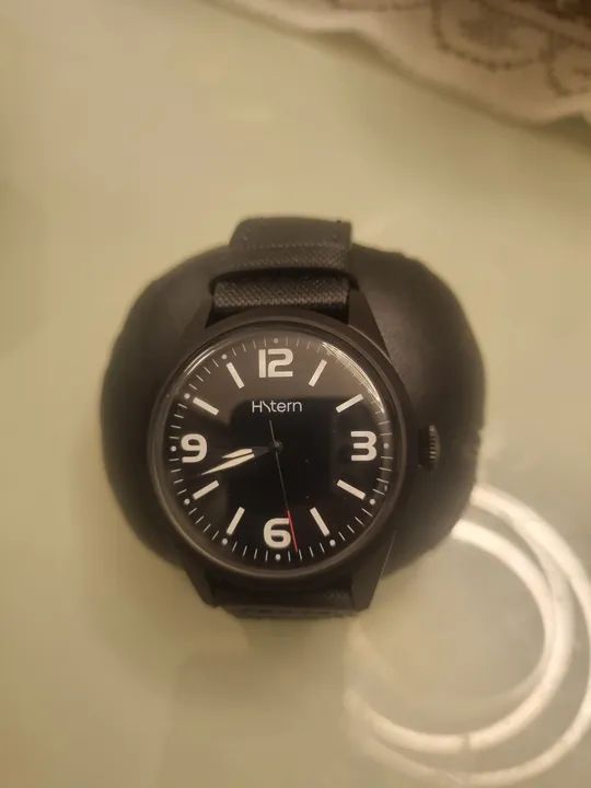 Relógio Pilot preto com pulseira preta - Nunca usado - Foto 3