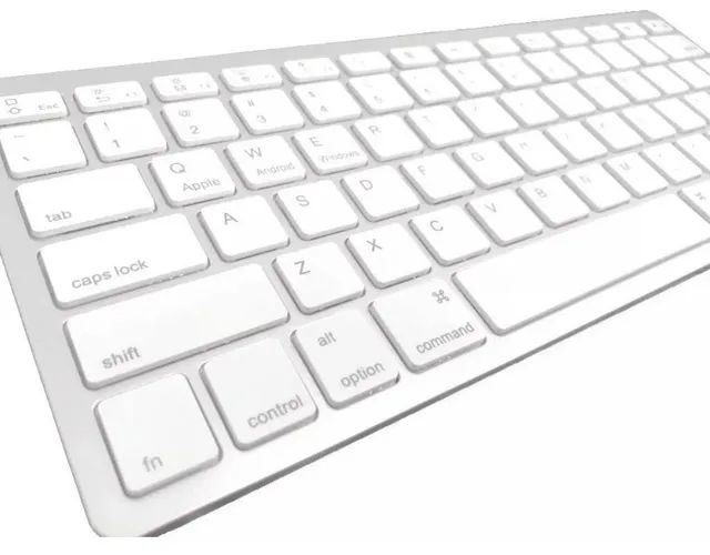 Teclado Bluetooth Sem Fio Padrão Apple iMac iPad Pc Wireless Bluetooth Universal - Foto 2