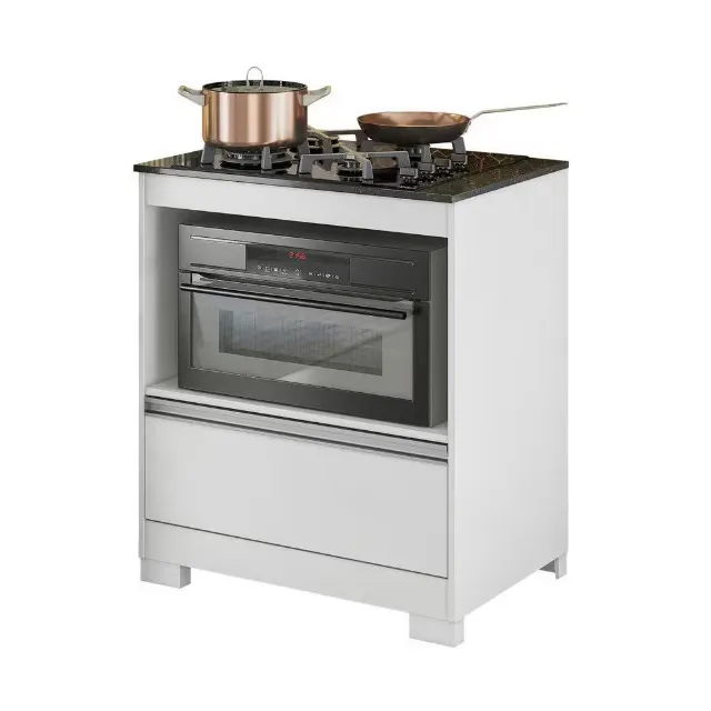 BALCÃO P/ COOK TOP 4 BOCAS NOVO MONTAGEM GRATUITA