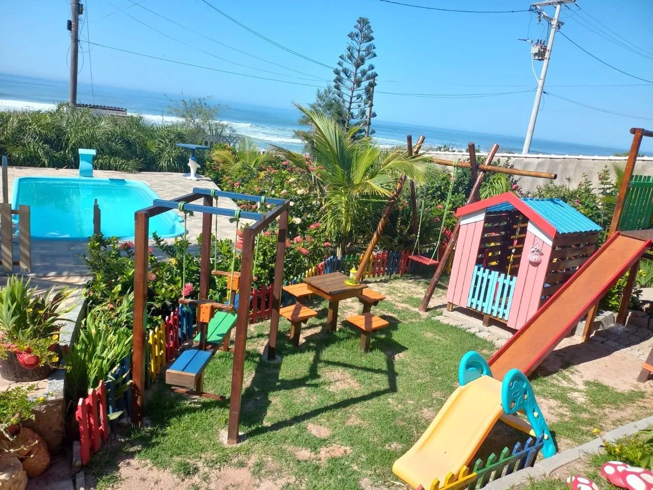 Casa de Praia para Temporada com Piscina e Playground - Foto 4
