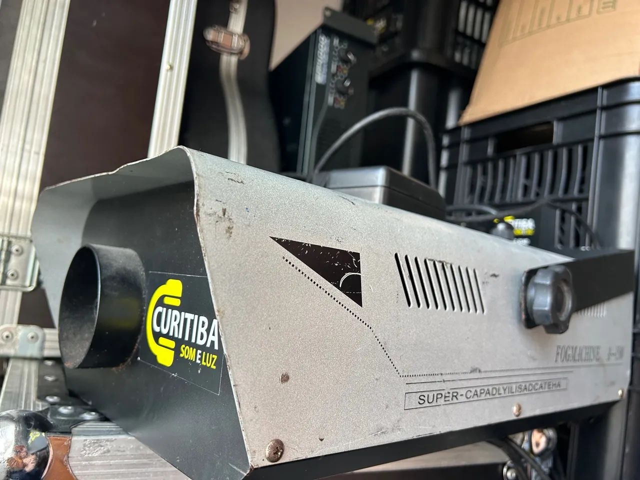 Máquina de fumaça profissional com 1500w de potência