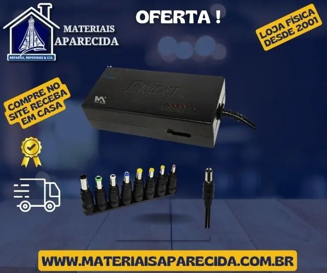 Fonte Carregador Notebook Universal MAX-2120 - novo