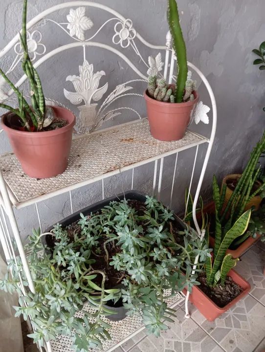 Estante de ferro branca para organização - Foto 2