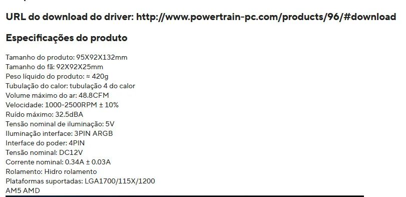 CPU Cooler ARGB com Medidor de Temperatura - Foto 4