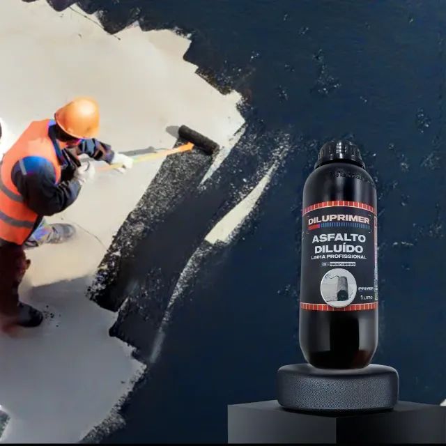 Primer Asfáltico Base Água 1L Para Manta Telhado Laje - Foto 4