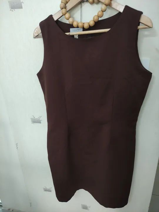 SPECIAL sp vestido marrom tubinho