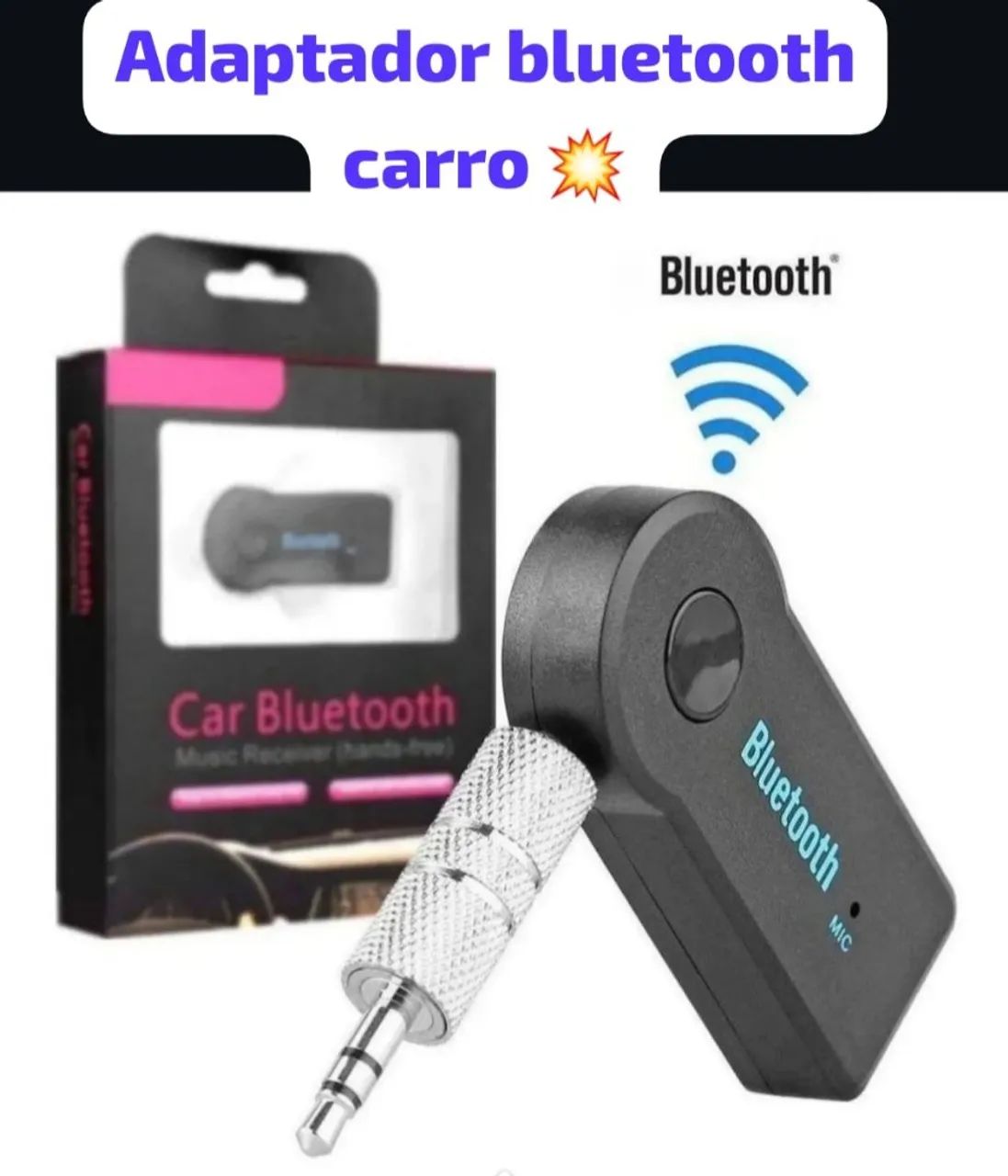 Receptor Bluetooth para Carro - Conecte seu celular! - Foto 2