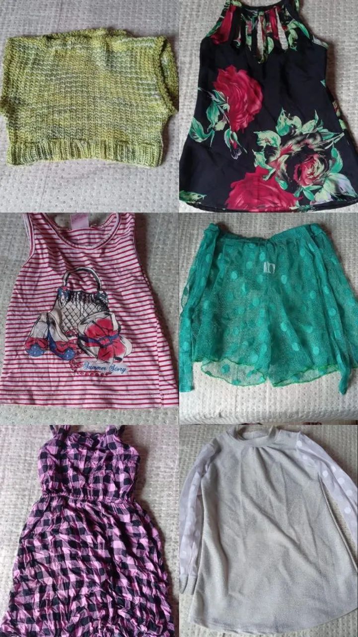 Combo de roupas infantil pra menina, entre 5 a 8 anos. - Foto 2