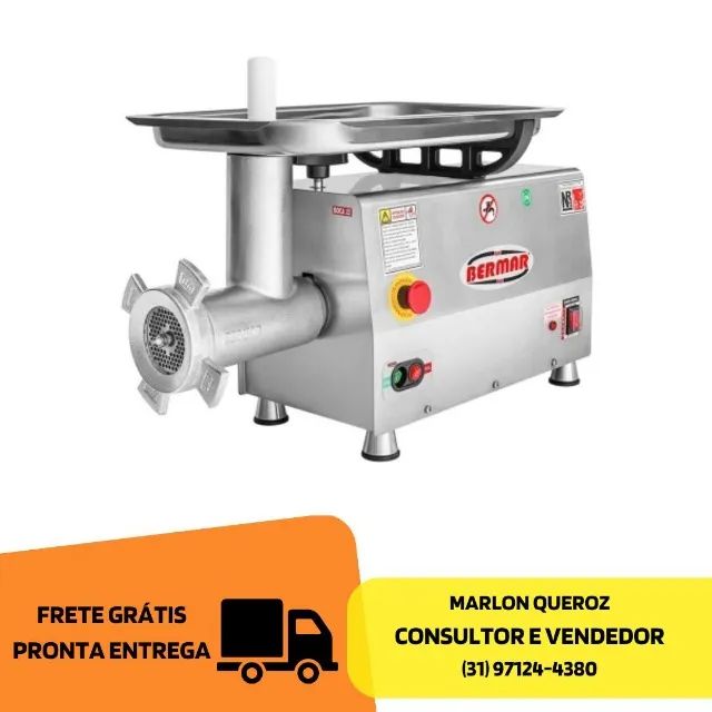 Moedor de Carne Bermar Boca 22 Inox