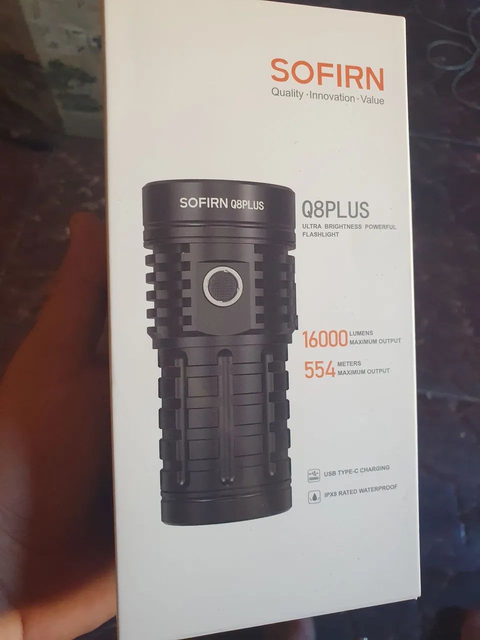 Lanterna Sofirn Q8 Plus - 16000 Lumens