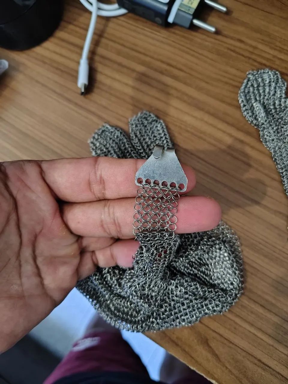 Luva de Malha de aço 