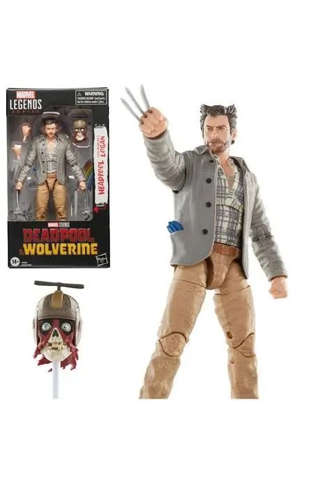 wolverine marvel legends logan headpool deadpool e wolverine marvel legends x-men  - Foto 4