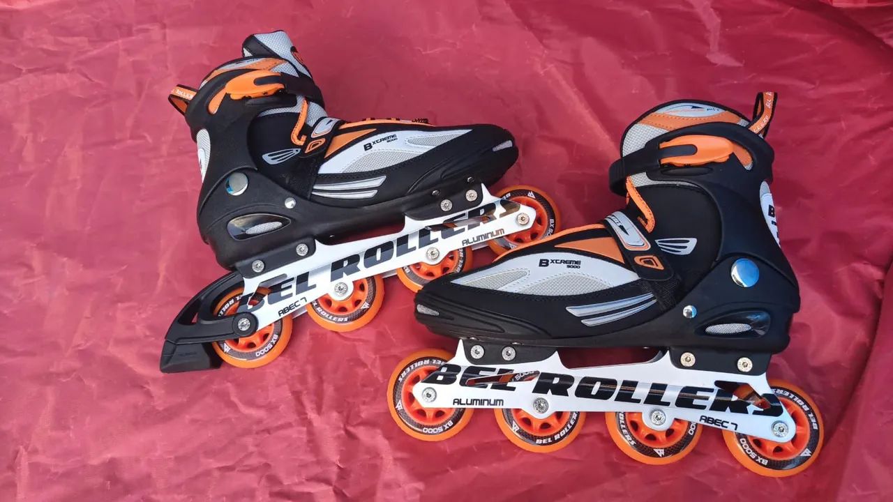 Roller Inline BXtreme 5000 Laranja Bel Novos (PRONTA ENTREGA)