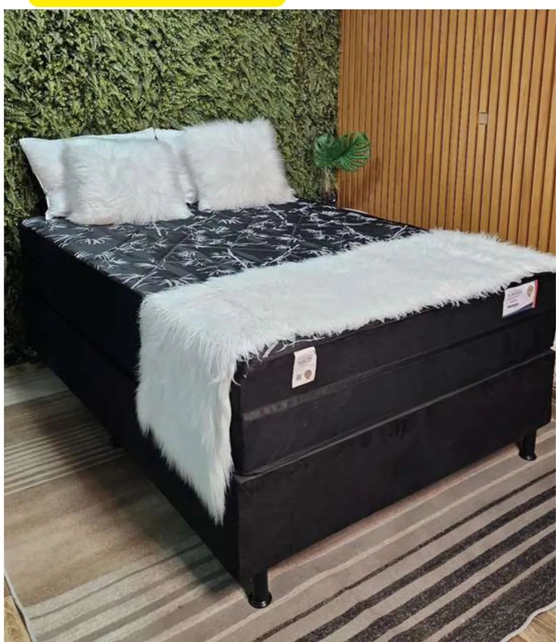 Conjunto box casal molas ensacadas 