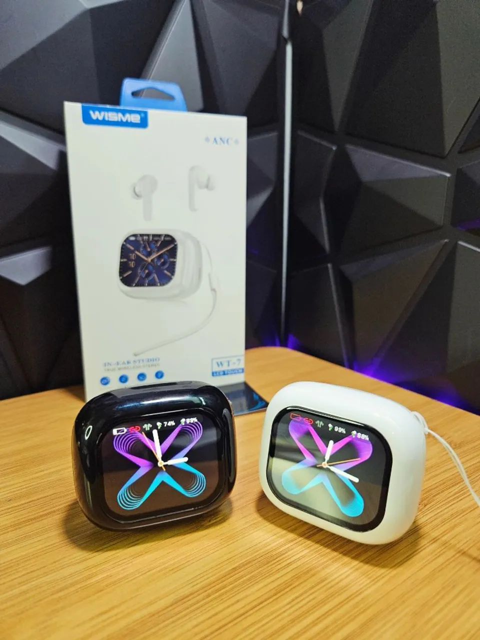 Fone de ouvido TWS Wisme WT-7 com ANC