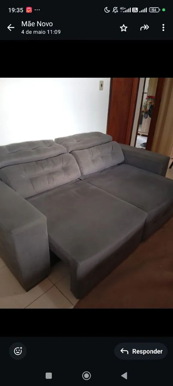 Sofá reclinável seminovo