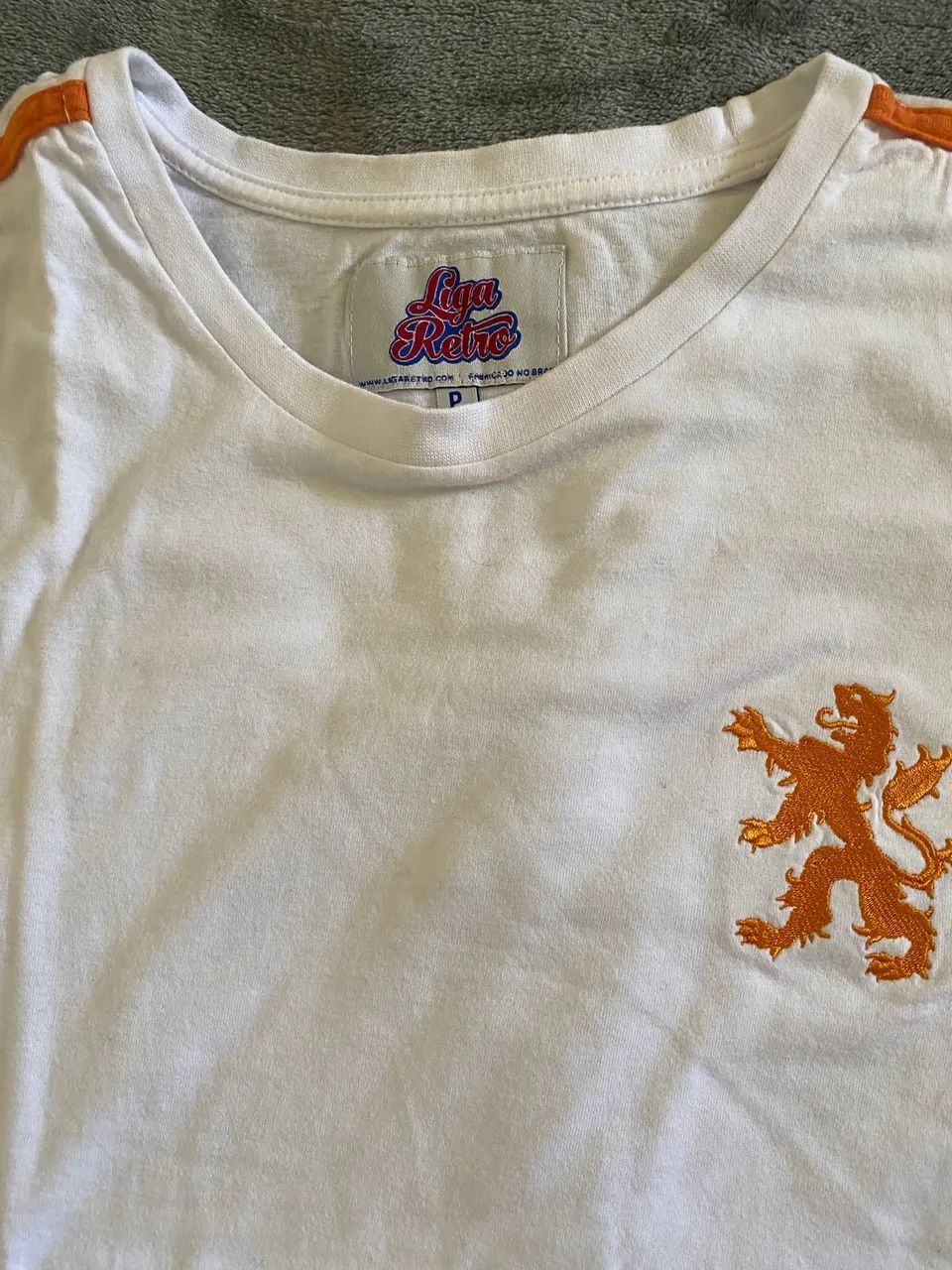 Camisa Liga Retro Holanda Branca - Foto 2