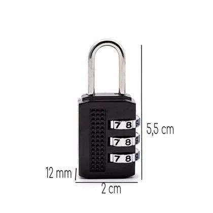 Mini cadeado com combinações de senha - Foto 2